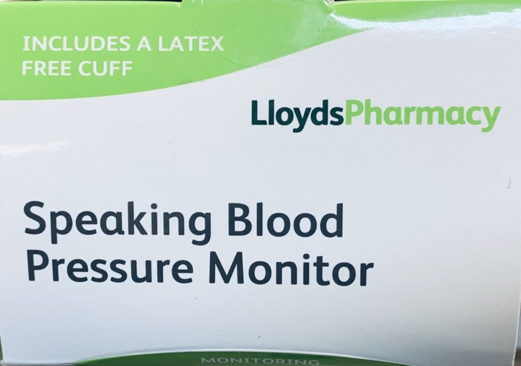 Lloyds Pharmacy Speaking Blood Pressure Monitor Zafash Pharmacy