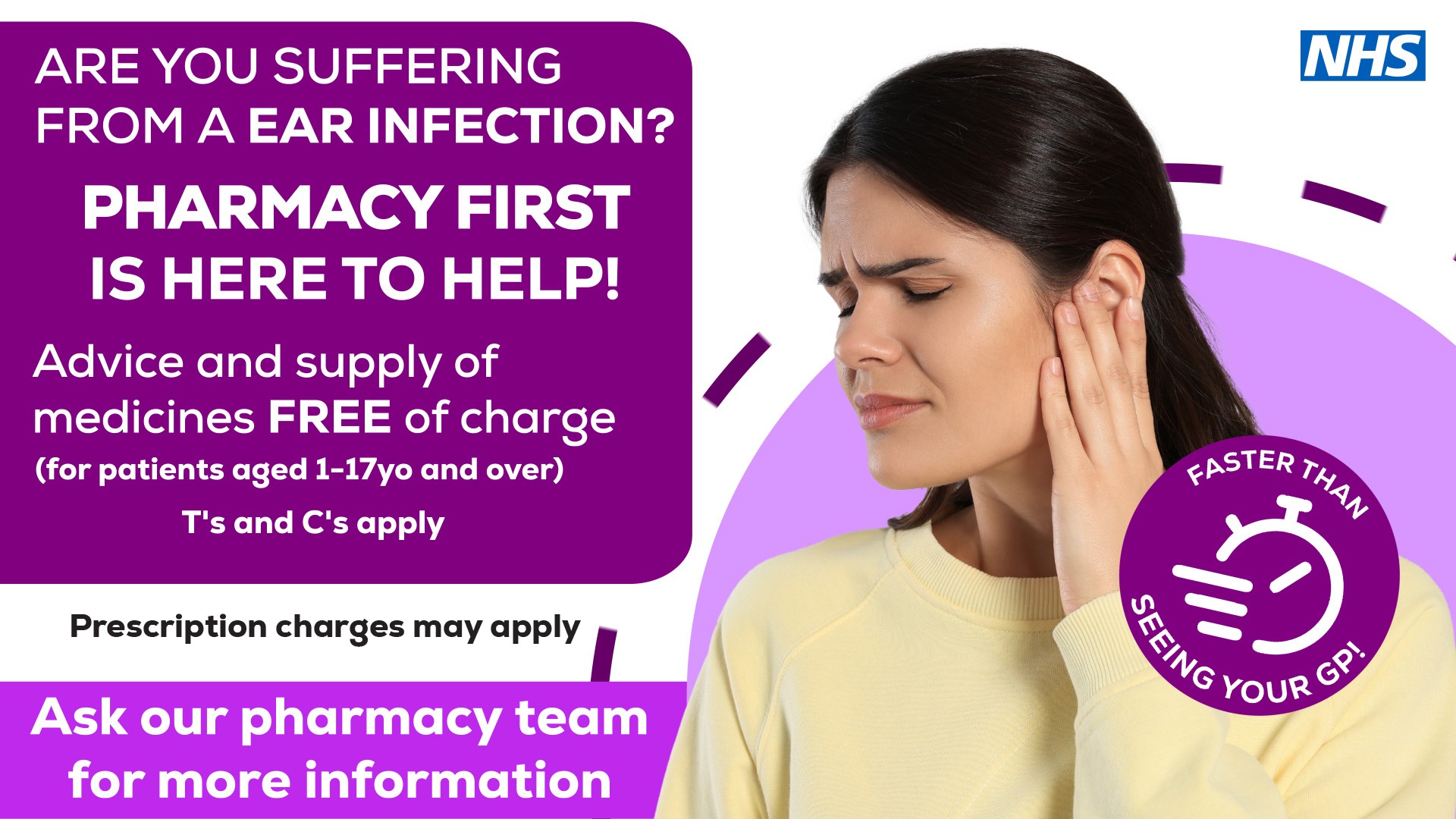 Ear Infection - Pharmacy First - Earls Court - London -Zafash Pharmacy